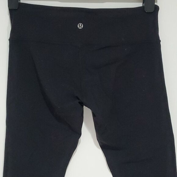 LULULEMON black size 8 cropped leggings - Picture 4 of 8